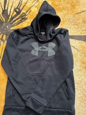 Under Armour Black Hoodie with Gray Logo
